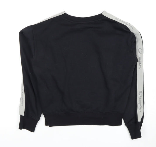Champion Women’s Black Pullover Sweatshirt, Size S