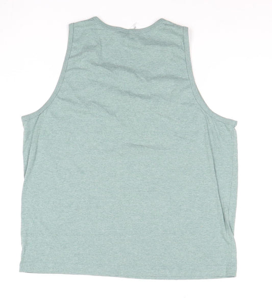 Thomas Nash Men's Green Sleeveless T-Shirt L