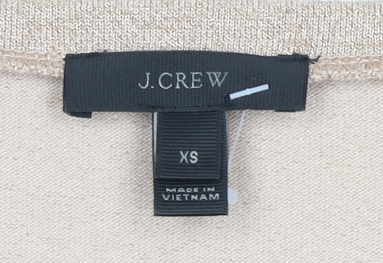 Brand and care label for J.Crew Beige Women's Blouse XS Flared Sleeve