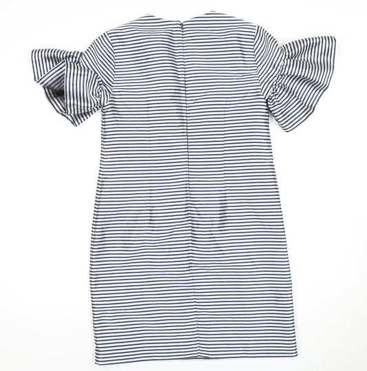 Banana Republic Women's Navy Stripe Petite Bodycon Dress