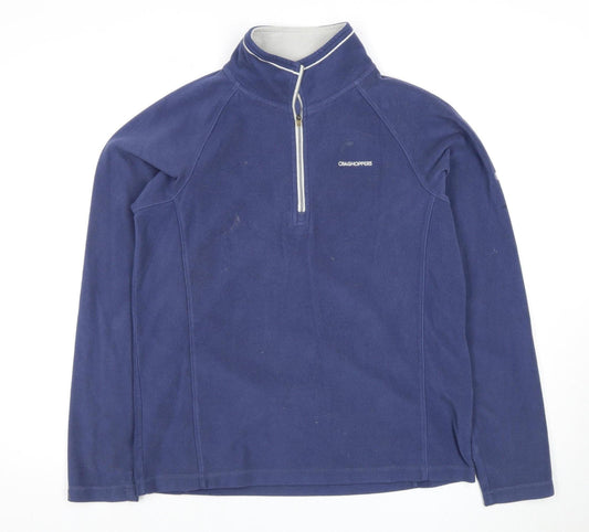 Craghoppers Men's Blue Lightweight 1/4 Zip Sweatshirt S