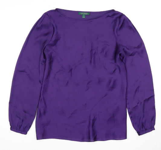 Lauren Ralph Lauren Women's Purple Long Sleeve Top