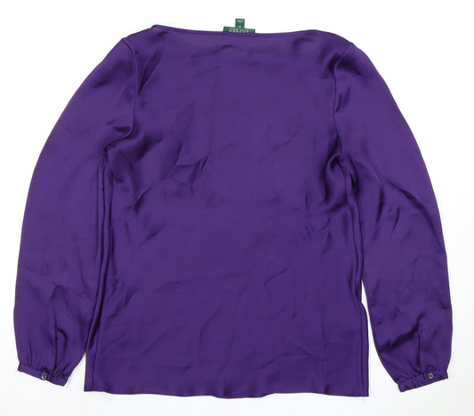 Lauren Ralph Lauren Women's Purple Long Sleeve Top
