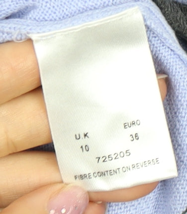 Eastex Women Blue Ringer T-Shirt, Size 10