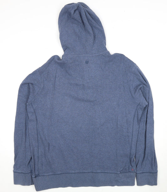 Fat Face Men's Blue Pullover Hoodie Size L