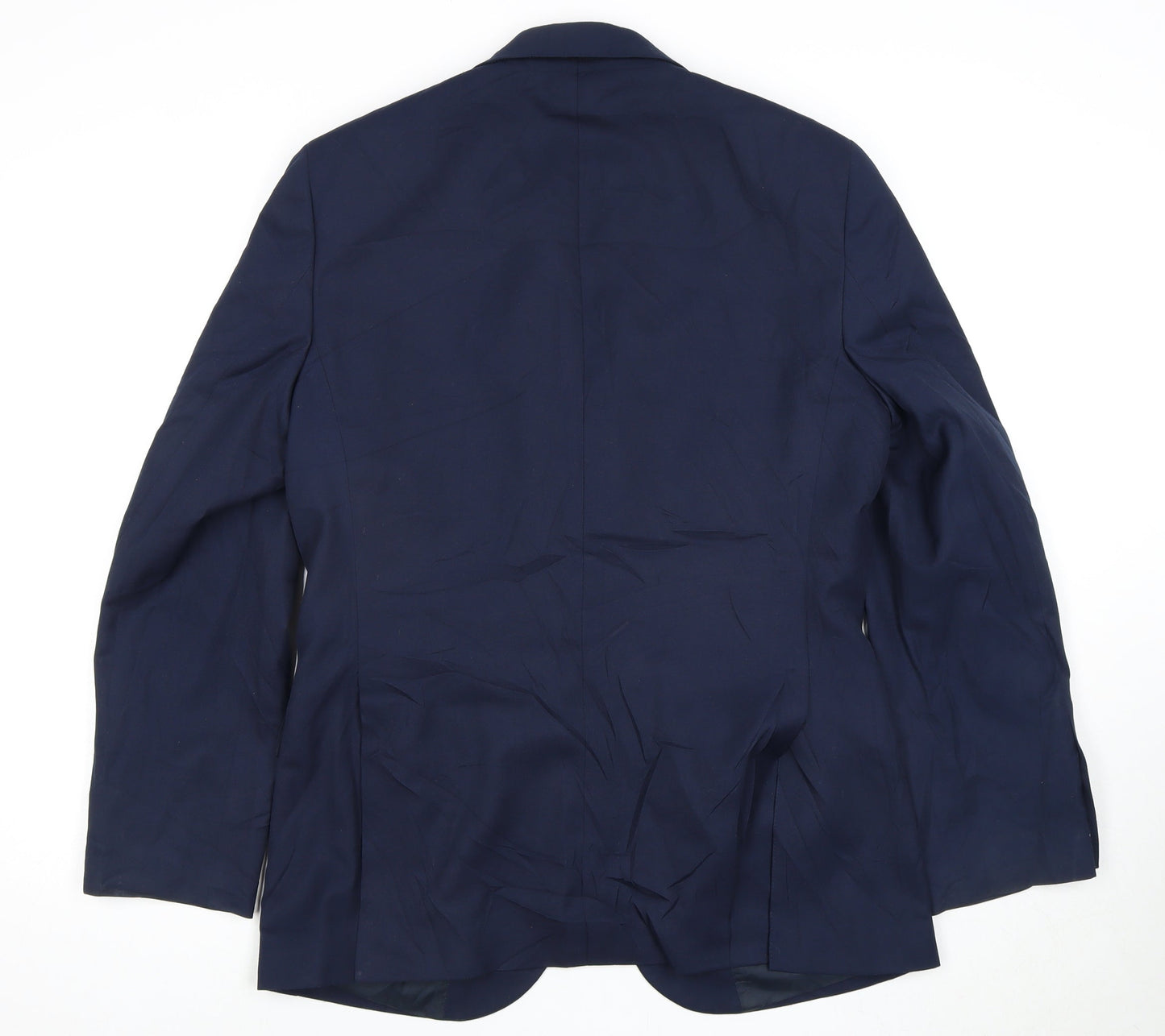 Moss Esq Men's Blue Blazer 48 Regular Single-Breasted