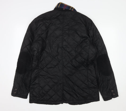 Joules Men's Black Quilted Jacket, M, Casual Wear