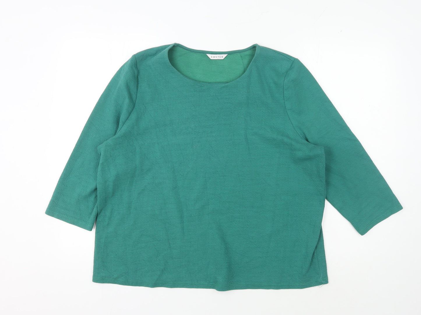 Eastex Women's Green Blouse Size 20 3/4 Sleeve