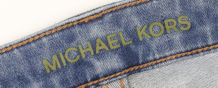 Brand and care label for Michael Kors Women's Blue Skinny Jeans, size 29
