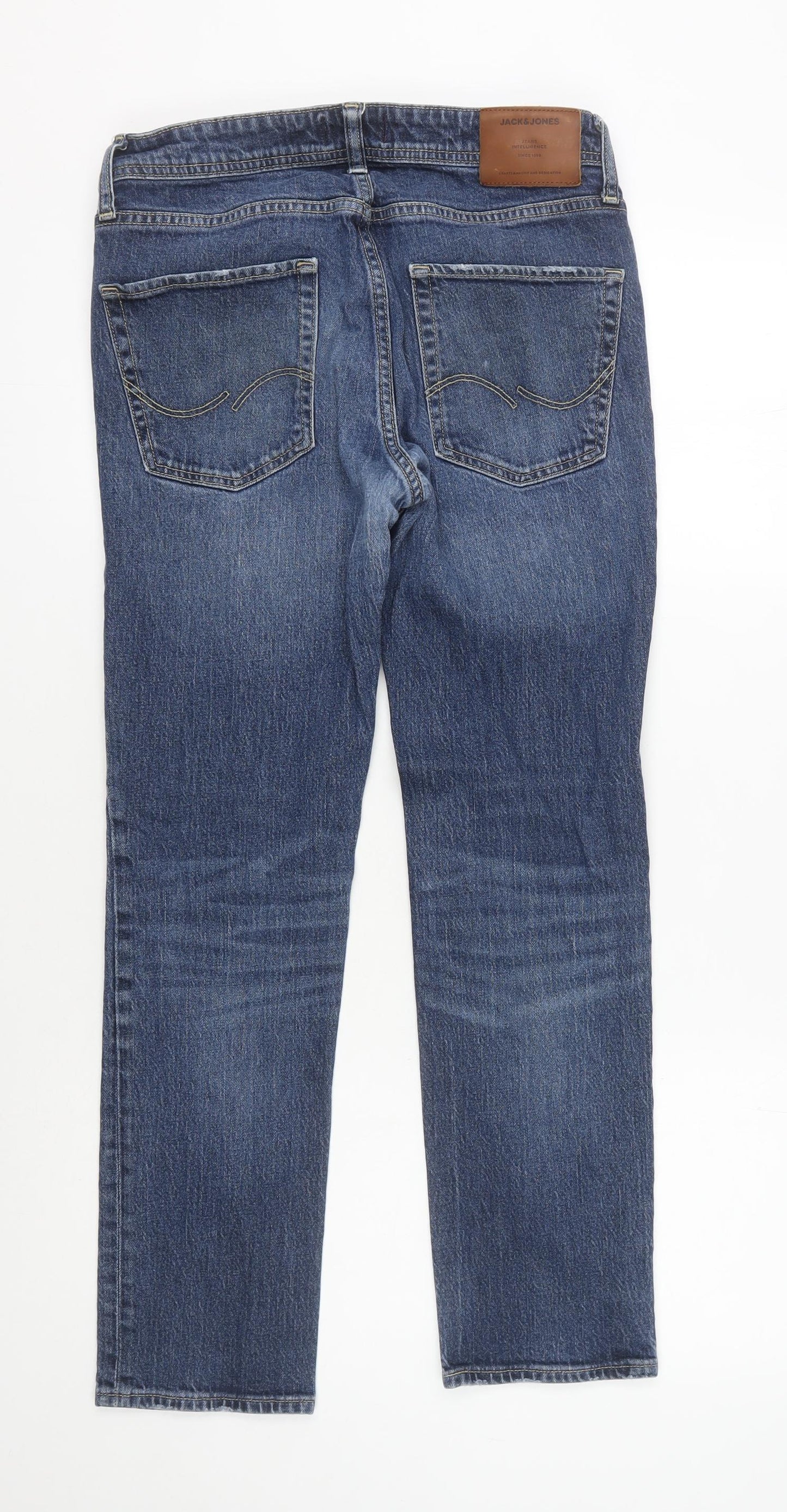 Jack & Jones Men's Blue Straight Jeans Size 30
