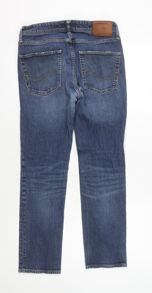 Jack & Jones Men's Blue Straight Jeans Size 30