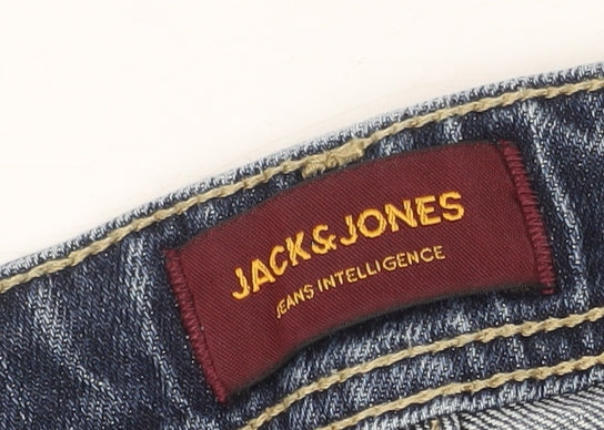 Jack & Jones Men's Blue Straight Jeans Size 30