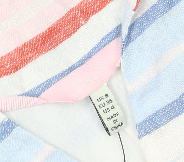 Joules Women's Short Striped Dress, Size 8
