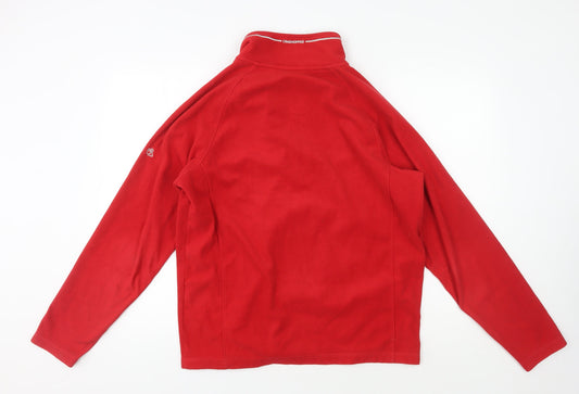 Craghoppers Men's Red 1/4 Zip Fleece Sweatshirt M