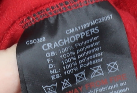 Craghoppers Men's Red 1/4 Zip Fleece Sweatshirt M