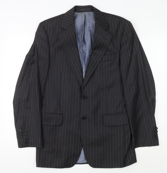 Austin Reed Men's Black Striped Blazer, 38R