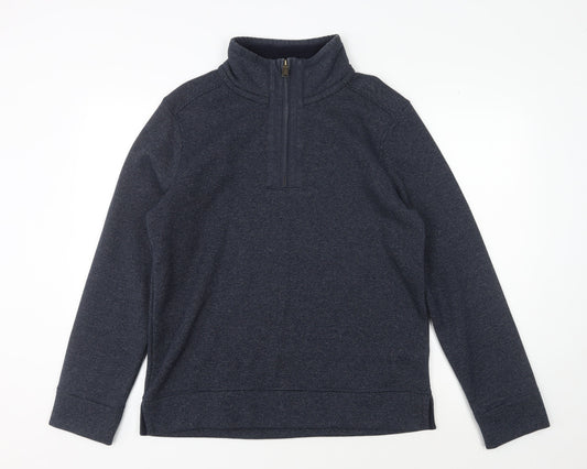 FatFace Men's Blue Small 1/2 Zip Sweatshirt