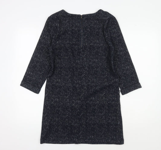 White Stuff Women's Black Shift Dress, Size 10, Autumn Casual