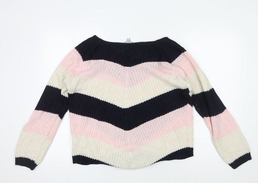 Tokyo Laundry Women’s Multicoloured Stripe Knit Jumper M