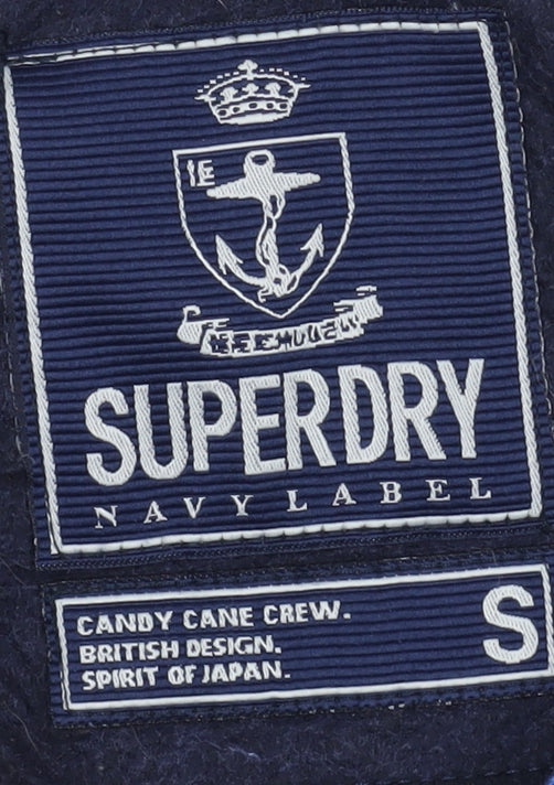 Superdry Women's Black Striped Pullover Jumper S