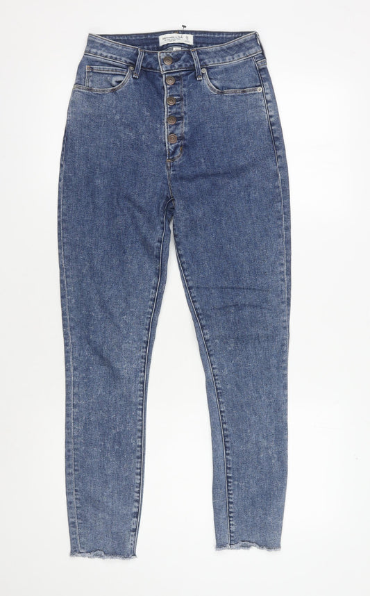 Abercrombie & Fitch Women's Blue Slim Ankle Jeans