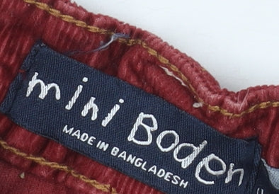 Additional view of Mini Boden girls’ red corduroy mini skirt, 18-24 months