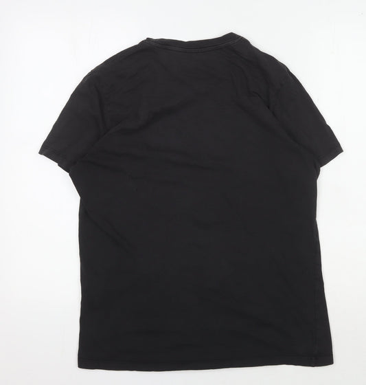 Jack & Jones Men's Black Graphic T-Shirt, Size L