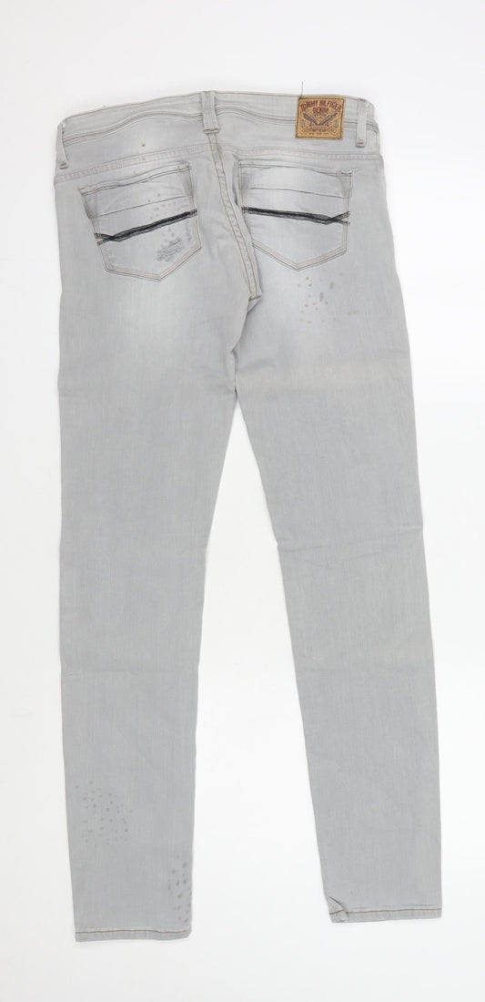 Tommy Hilfiger Women's Grey Slim Straight Jeans