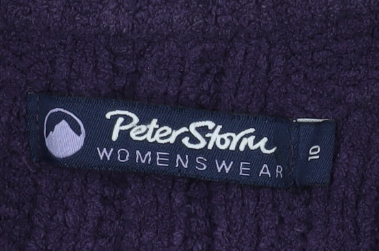Peter Storm Women's Purple Full Zip Jumper Size 10