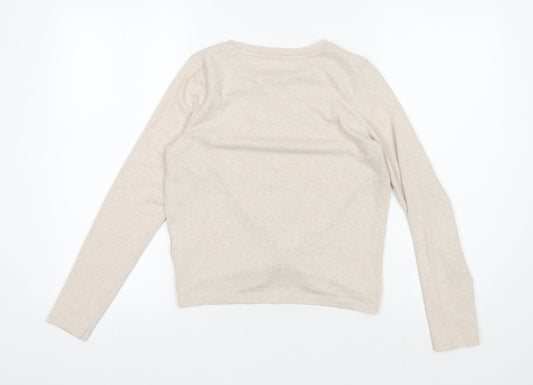 Jeff Banks Beige Women's Pullover Jumper, Size 10