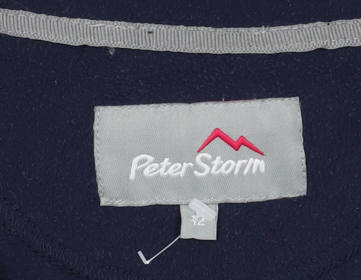 Peter Storm Unisex Blue Fleece High Neck 1/2 Zip 12