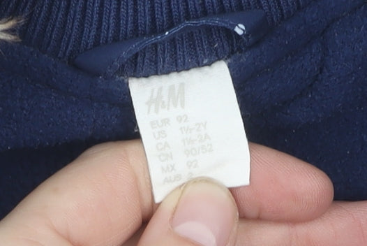 Additional view of H&M girls’ blue puffer jacket coat 2 years