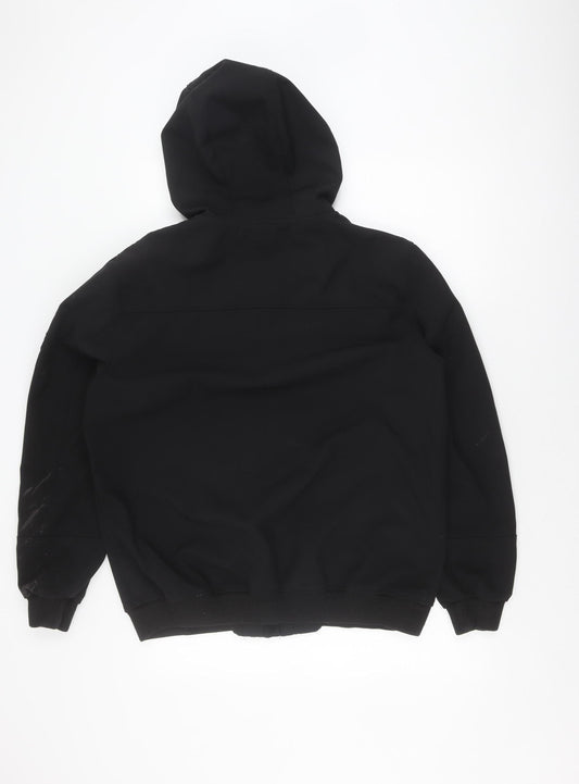 Firetrap Men's Black XL Hooded Jacket with Zips