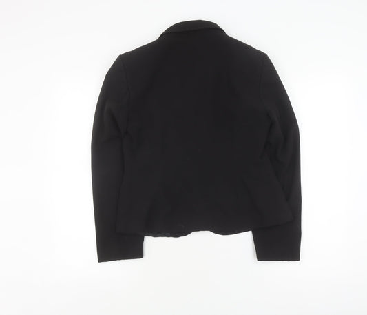 Next Women's Black Blazer Size 12 Regular Notch