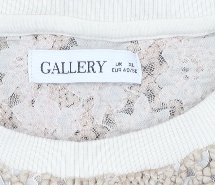Additional view of Gallery Women's Ivory Knit jumper XL