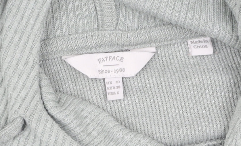 FatFace Women's Grey Pullover Hoodie, Size 10