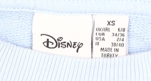 Disney Women's Blue XS Pullover Sweatshirt