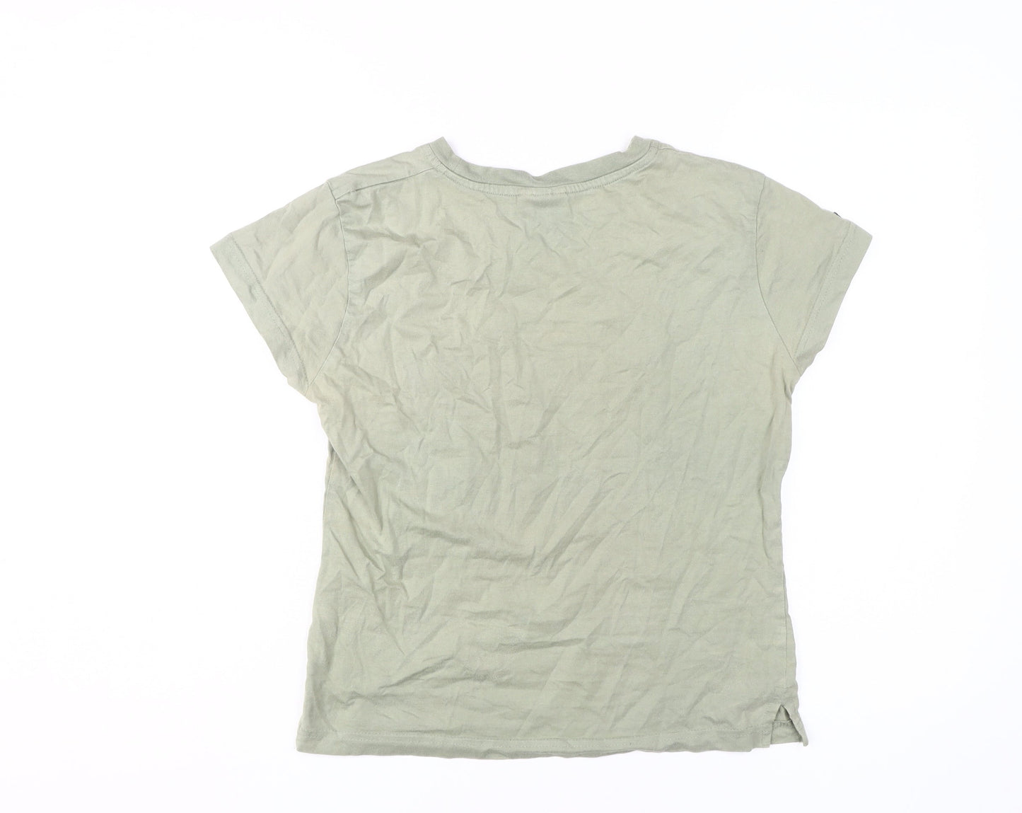 TOG 24 Women Green Crew Neck T-Shirt Size L - Casual Style