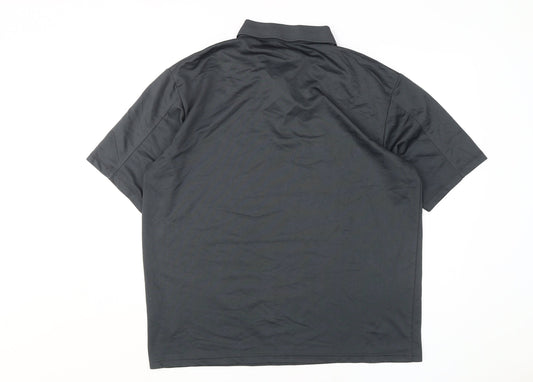 Island Green Mens XL Black Golf Polo Shirt