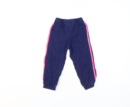Adidas Unisex Baby Joggers Blue Size 18-24 Months