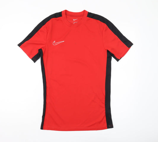 Nike Men's Red T-Shirt, Size S, Gym Slim Fit Jersey