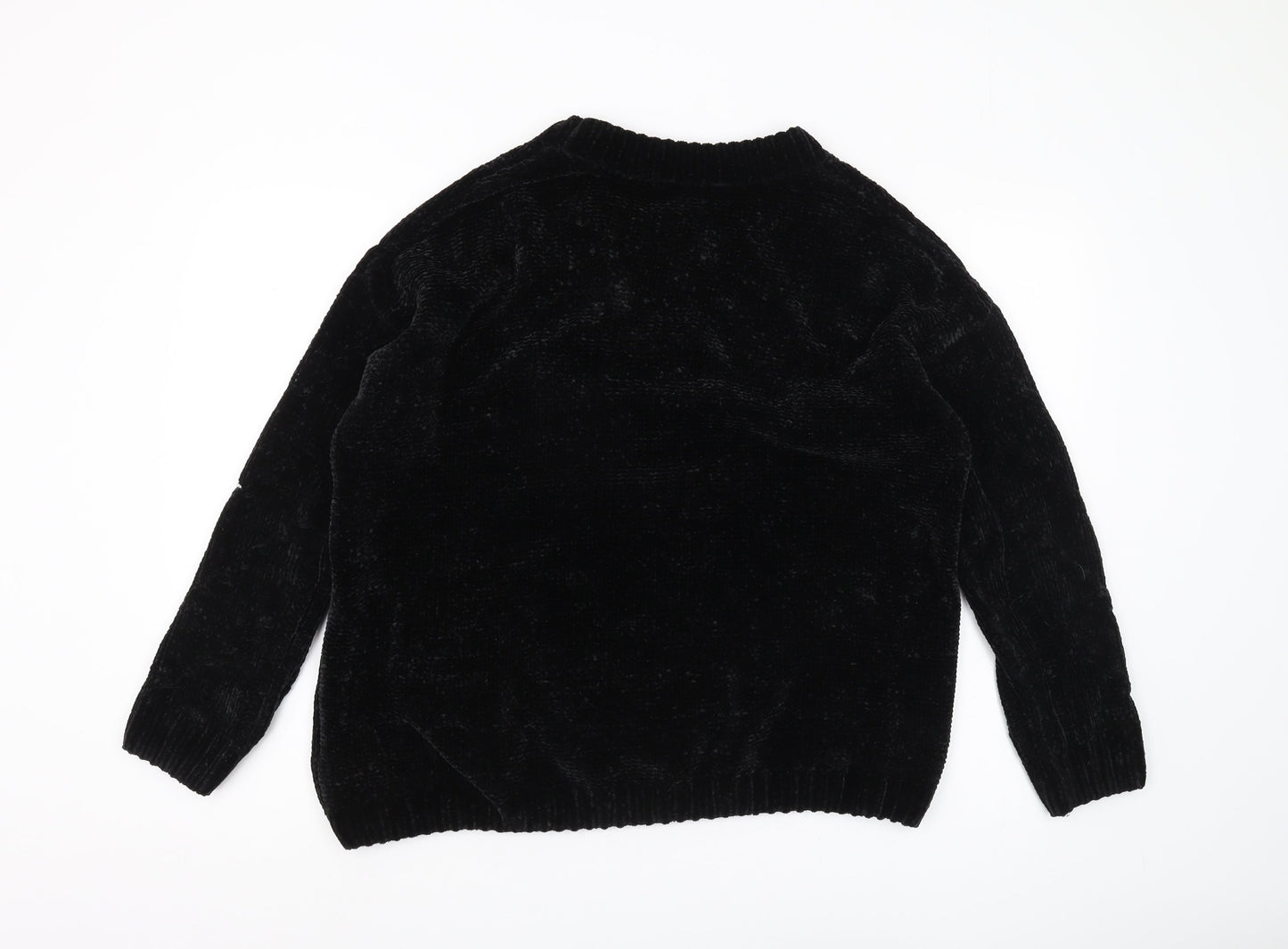 Tokyo Laundry Women's Black Pullover Jumper Crew Neck L