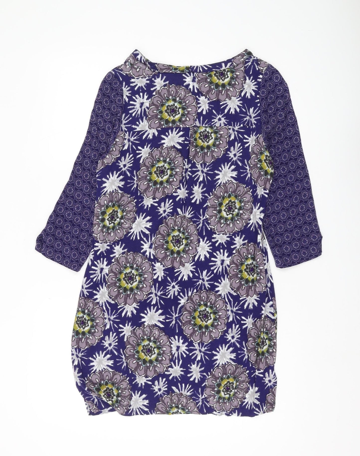 White Stuff Women's Multicolour Floral Sheath Dress Size 10