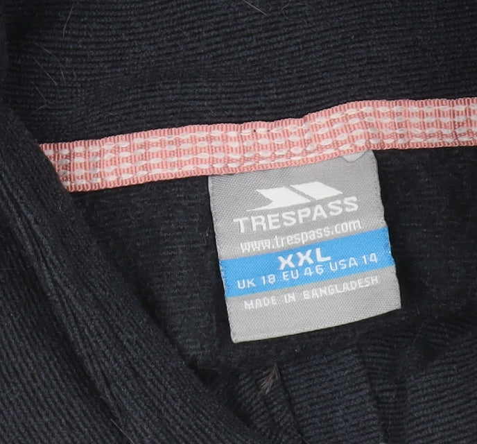 Trespass Women's Black 2XL Henley Sweatshirt