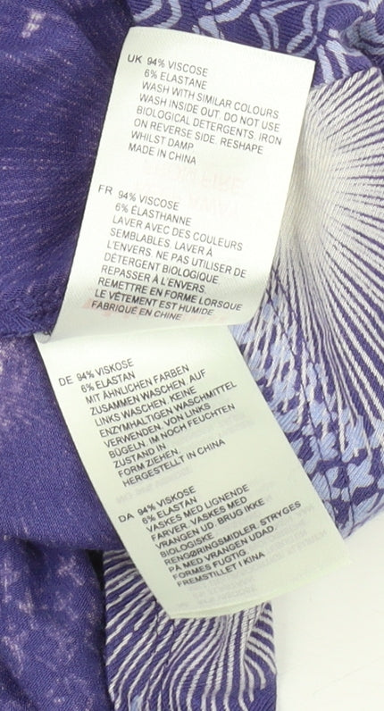 White Stuff Women's Blue A-Line Skirt Size 10