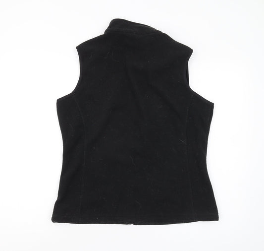 Trespass Men's Black Fleece Waistcoat, L, Full Zip Casual