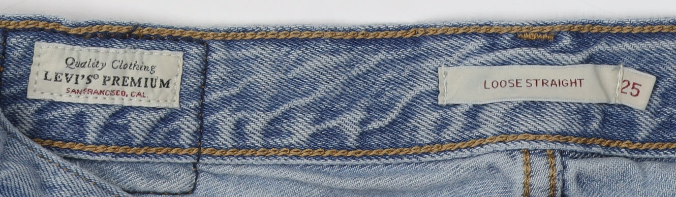 Levi's Premium Women's Blue Straight Jeans, Size 25