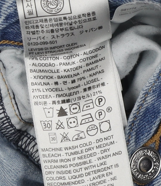 Levi's Premium Women's Blue Straight Jeans, Size 25