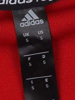 Adidas Men's Red Rugby Jersey T-Shirt Size S