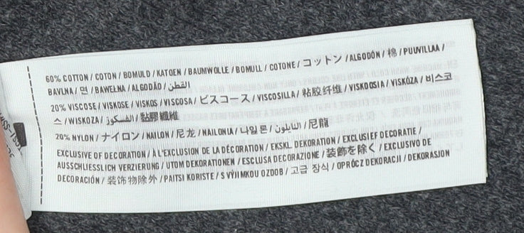 Hollister Men's Black V-Neck Pullover Jumper Size L